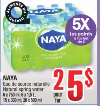 Jean Coutu Naya natural spring water offer