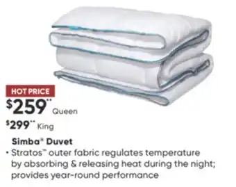 Dormez Vous Simba duvet offer