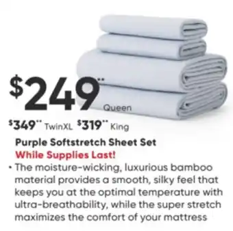 Dormez Vous Purple softstretch sheet set offer