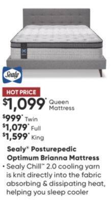 Sealy posturepedic deals optimum gleam mattress