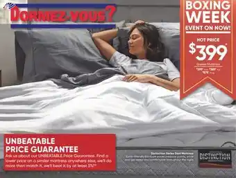 Dormez Vous Distinction series dani mattress offer
