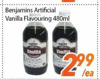 Bestco Food Mart Benjamins artificial vanilla flavouring offer