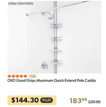 Shopper+ Oxo good grips aluminum quick extend pole caddy offer