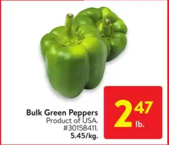 Walmart Bulk green peppers offer