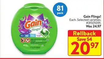 Walmart Gain flings! offer