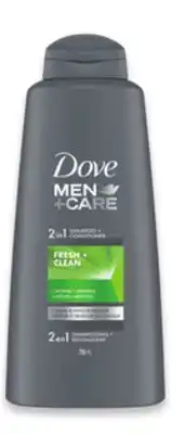 Walmart Dove men+care shampoo or conditioner offer