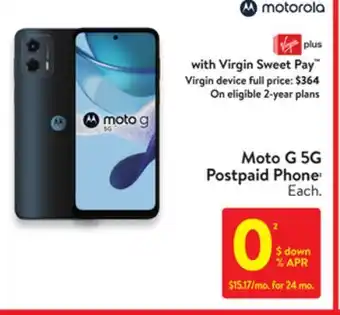 Walmart Moto g 5g postpaid phone offer