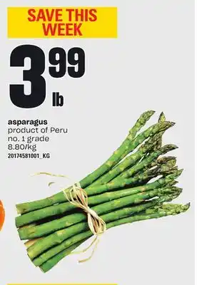 Independent Grocer Asparagus offer