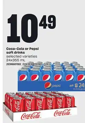 Independent Grocer Coca-cola or pepsi soft drinks, 24x355 ml offer