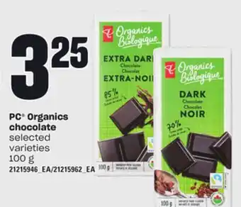 Independent Grocer Pc organics chocolate, 100 g offer