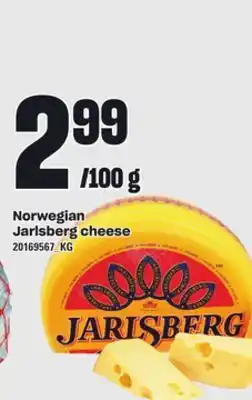 Independent Grocer Norwegian jarlsberg cheese offer