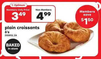 Independent Grocer Plain croissants, 6's offer