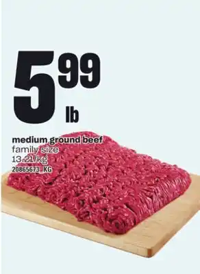 Independent Grocer Medium ground beef offer