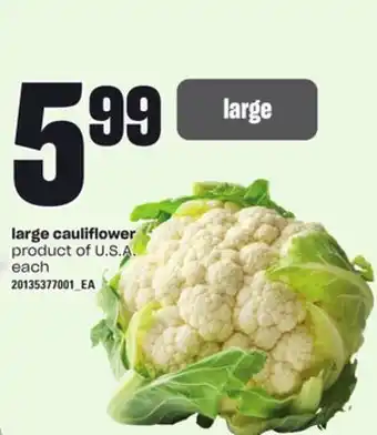 Independent Grocer Large cauliflower offer