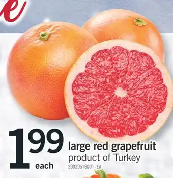 Fortinos Large red grapefruit offer