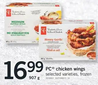 Fortinos Pc chicken wings 907 g offer