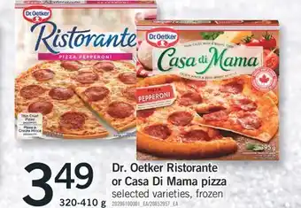 Fortinos Dr. oetker ristorante or casa di mama pizza offer