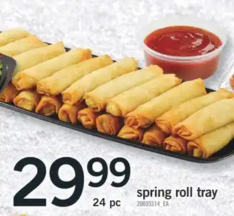 Fortinos Spring roll tray offer