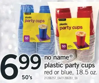 Fortinos No name plastic party cups offer