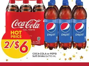 Sobeys Coca-cola or pepsi soft drinks offer