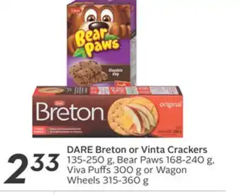 Sobeys Breton or vinta crackers offer