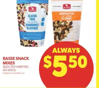 Real Canadian Superstore Basse snack mixes, 415-600 g offer