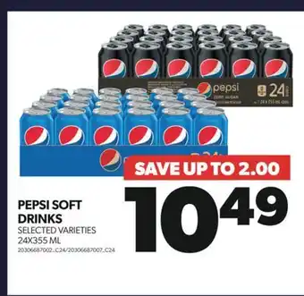 Real Canadian Superstore Pepsi soft drinks, 24x355 ml offer
