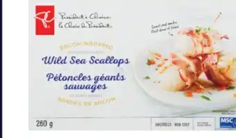 Real Canadian Superstore Pc bacon-wrapped wild sea scallops, 260 g offer