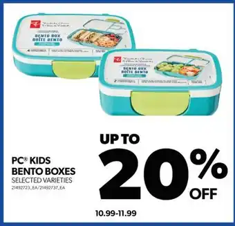 Real Canadian Superstore Pc kids bento boxes offer