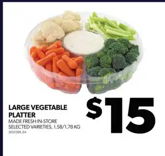 Real Canadian Superstore Large vegetable platter, 1.58/1.78 kg offer