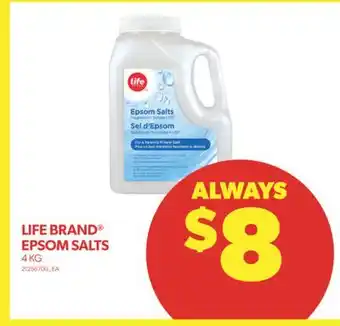 Real Canadian Superstore Life brand epsom salts, 4 kg offer