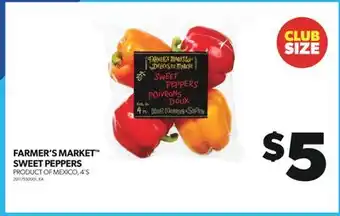 Real Canadian Superstore Farmer's market sweet peppers, 4's offer