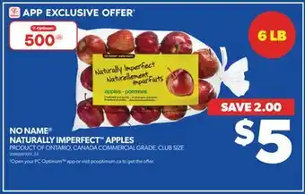 Real Canadian Superstore No name naturally imperfect apples, 6 lb offer