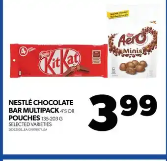 Real Canadian Superstore Nestlé chocolate bar multipack, 4's or pouches, 135-203 g offer