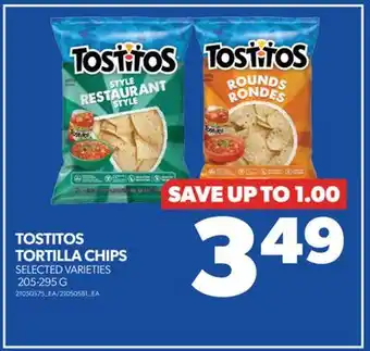 Real Canadian Superstore Tostitos tortilla chips, 205-295 g offer