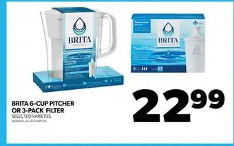 Real Canadian Superstore Brita 6-cup pitcher or 3-pack filter offer