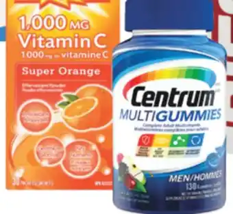 Real Canadian Superstore Centrum multi-vitamins, caltrate, or emergen-c vitamins offer
