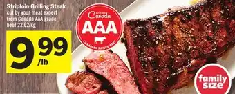 Foodland Striploin grilling steak offer