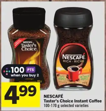 Foodland Nescafé taster's choice instant coffee offer