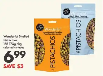 Longo's Wonderful shelled pistachios offer