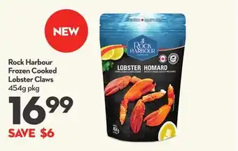 Longo's Rock harbour frozen cooked lobster claws offer