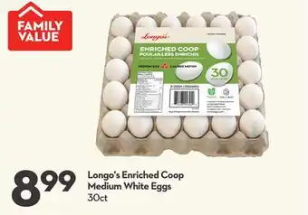 Longo's Longo's enriched coop medium white eggs offer
