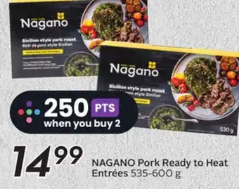 Sobeys Pork ready to heat entrées offer