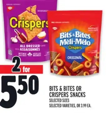 Metro Bits & bites or crispers snacks offer