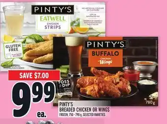 Metro Pinty's breaded chicken or wings offer