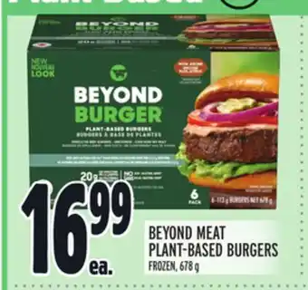 Metro Beyond meat plant-based burgers offer