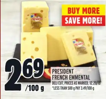 Metro President french emmental offer
