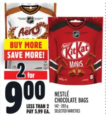 Metro Nestlé chocolate bags offer