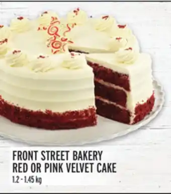 Metro Front street bakery red or pink velvet cake offer