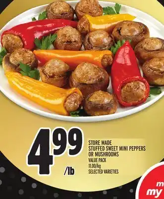 Metro Store made stuffed sweet mini peppers or mushrooms offer